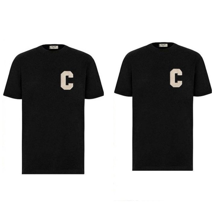 CELINE 셀린느 C 보플패치 커플 반팔티