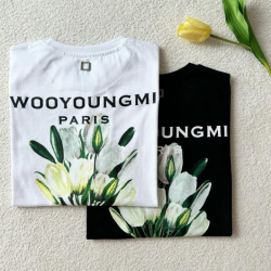 WOOYOUNGMI 우영미 튤립 플라워 백로고 반팔