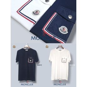MONCLER 몽클레어 포켓 삼선 반팔티