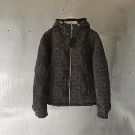 LOUIS VUITTON 루이비통 모노그램 플라워 퀄팅 후드자켓