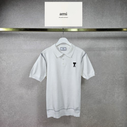 AMI 아미 스티치 니트 카라 3COLOR