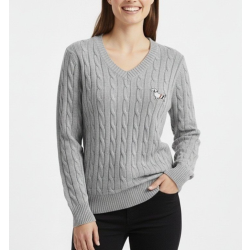 THOM BROWNE 톰브라운 헥터 패치 꽈배기 브이넥 니트 (3066-2) 4COLOR