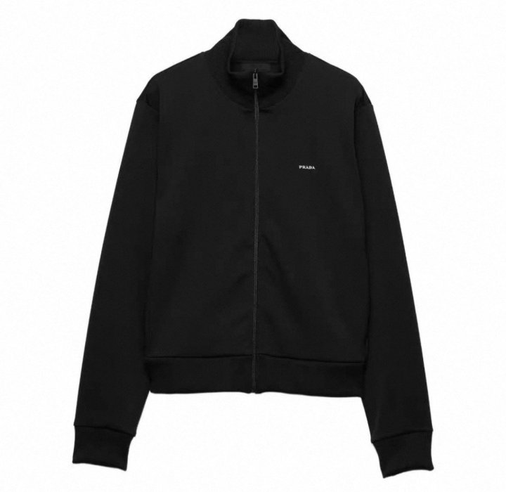 PRADA 프라다 미니 자수 로고 트랙자켓