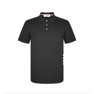 THOM BROWNE 톰브라운 사이드립 사선 카라 반팔 2COLOR