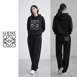 LOEWE 로에베 미들 자수 후드세트 2COLOR