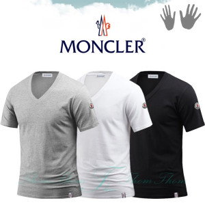 MONCLER 몽클레어 패치 V넥 반팔