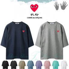 ●7월 판매 14위● COMME DES GARCONS 꼼데가르송 특양면 오버핏 7부 반팔