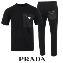 PRADA 프라다 지퍼 포켓 반팔 & 긴바지 셋업