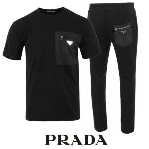 PRADA 프라다 지퍼 포켓 반팔 & 긴바지 셋업