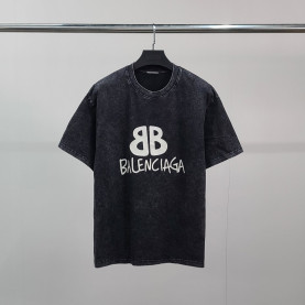 BALENCIAGA 발렌시아가 캠페인레터링 피그먼트 반팔티