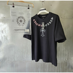 CHROME HEARTS 크롬하츠 넥 로고 십자가 티셔츠