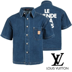 LOUIS VUITTON 루이비통 스태프 유니폼 데님 반팔 남방