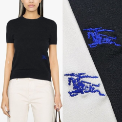 BURBERRY 버버리 기마자수 니트반팔