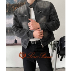 LOROPIANA 로로피아나 크랙 청자켓