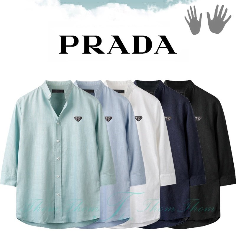 PRADA 프라다 차이나 7부 셔츠
