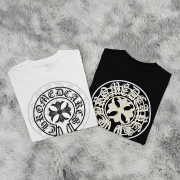●6월 판매 13위● CHROME HEARTS 크롬하츠 오버핏 라운드 반팔