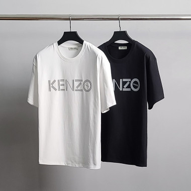 KENZO 겐조 라인 레터링 코튼 반팔티