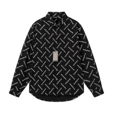 BALENCIAGA 발렌시아가 8021 올오버 로고 셔츠 2COLOR