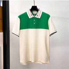 GUCCI 구찌 650838 자수 로고 배색 폴로 반팔
