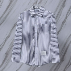 THOM BROWNE 톰브라운 901 히든 RWB 스트라이프 코튼 셔츠