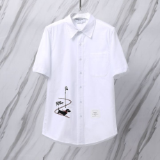 THOM BROWNE 톰브라운 025 헥터 옥스포드 반팔 셔츠