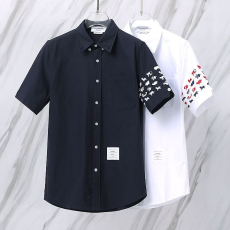 THOM BROWNE 톰브라운 039 애니멀 사선 옥스포드 반팔 셔츠