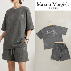 MAISON MARGIELA 메종마르지엘라 넘버 520 프린트 피그먼트 오버핏 하프 셋업 2COLOR