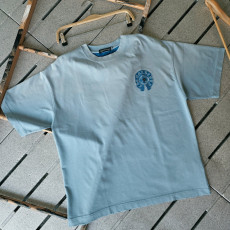 CHROME HEARTS 크롬하츠 피그먼트 파스텔블루 티셔츠