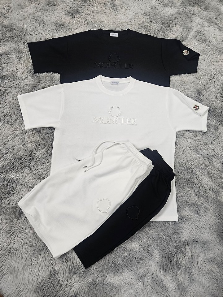 MONCLER 몽클레어 엠보 반팔&반바지 세트