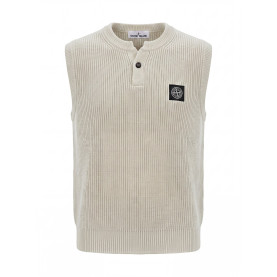 STONE ISLAND 스톤아일랜드 원버튼 골지니트 베스트 3COLOR