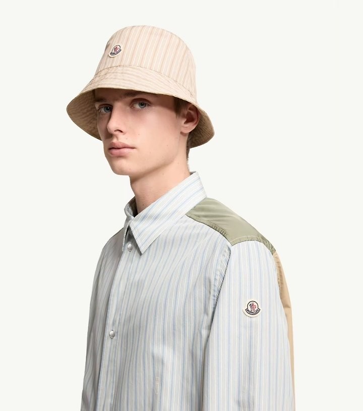 MONCLER 몽클레어 스트라이프 코튼 포플린 셔츠