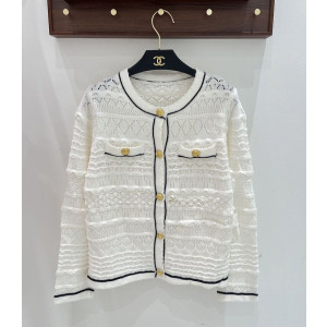 CHANEL 샤넬 1087 콘트라스트 가디건