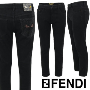 FENDI 펜디 엠보 몬스터 블랙 슬림 일자진