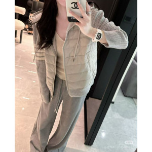 THOM BROWNE 톰브라운 니트 후드 패딩