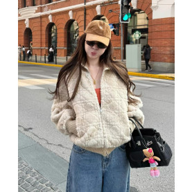 DIOR 디올 까나쥬 퍼 자켓