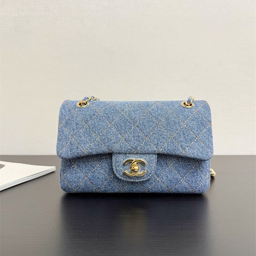 CHANEL 샤넬 데님 맥시 미니 플랩 백 AS50119
