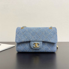 CHANEL 샤넬 데님 맥시 미니 플랩 백 AS50119
