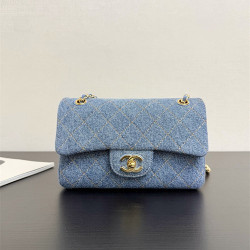CHANEL 샤넬 데님 맥시 미니 플랩 백 AS50119