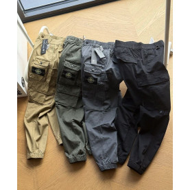STONE ISLAND 스톤아일랜드 6099 가먼트 다이드 스트레치 코튼 카고 조거 팬츠