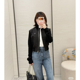 DIOR 디올 까나쥬 지퍼 크롭 재킷