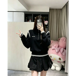 MIUMIU 미우미우  하이넥 집업니트 2COLOR