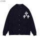 CHROME HEARTS 크롬하츠 화이트 크로스 패치 니트 가디건