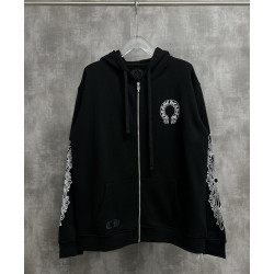 CHROME HEARTS 크롬하츠 홀스슈 플로랄 집업 후드 자켓 2COLOR