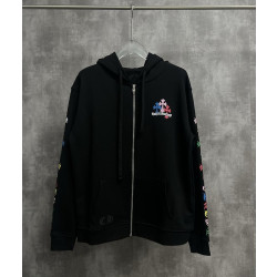 CHROME HEARTS 크롬하츠 멀티 컬러 크로스 집업 후드 자켓