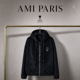 AMI 아미 코듀로이 후드 버튼 자켓 3COLOR