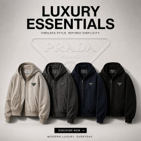 PRADA 프라다 피그먼트 후드자켓