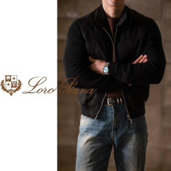 LOROPIANA 로로피아나 톰하디 스웨이드 니트패딩 2COLOR