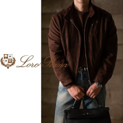 LOROPIANA 로로피아나 듀크 헤링턴 스웨이드 자켓 2COLOR