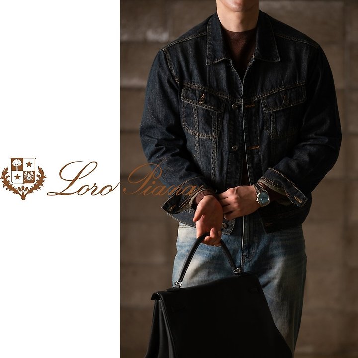 LOROPIANA 로로피아나 저스틴 비버 데님 트러커 2COLOR