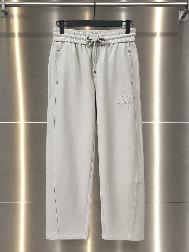 CHROME HEARTS 크롬하츠 크로스 자수 세미와이드 컴포트 팬츠 2COLOR